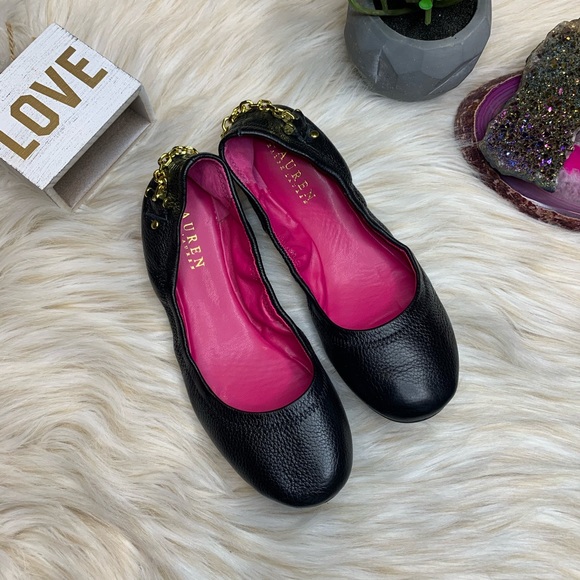 • Ralph Lauren • Barb Leather Ballet Flats Size 7 - Picture 1 of 4